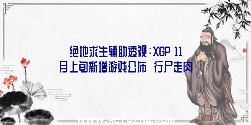 绝地求生辅助透视：XGP